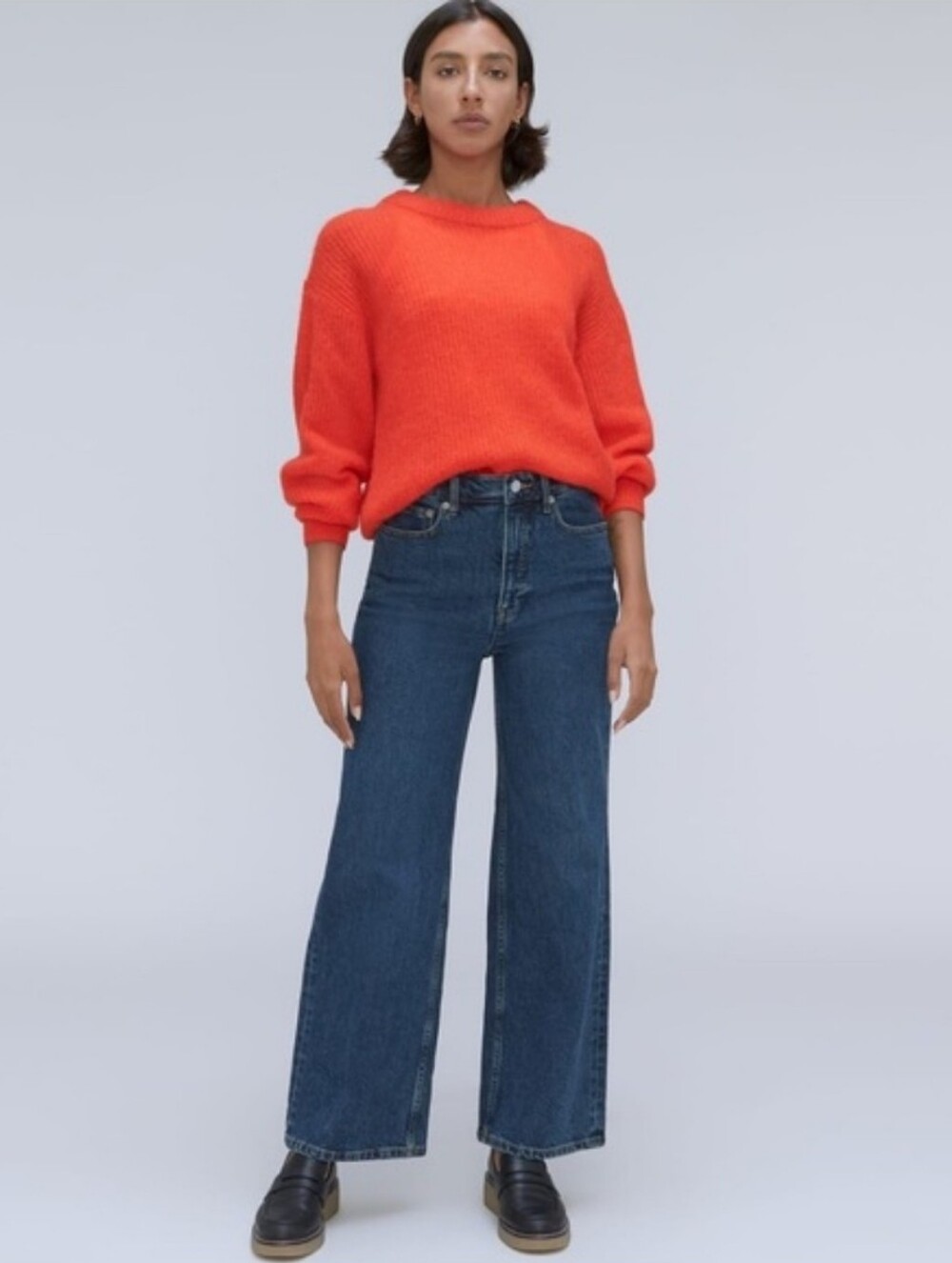 NEW Everlane the way high Wide Leg Sailor Jeans Women's 29 Short - Picture 3 of 11